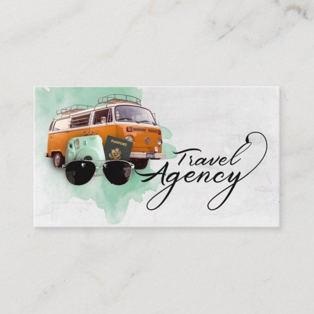 Travel Agency business card (Front)