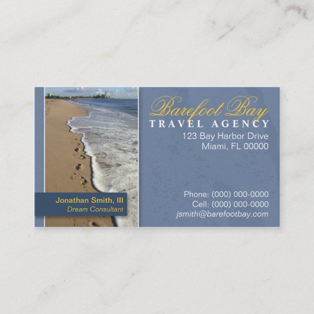 Travel Agency Business Card (Front)