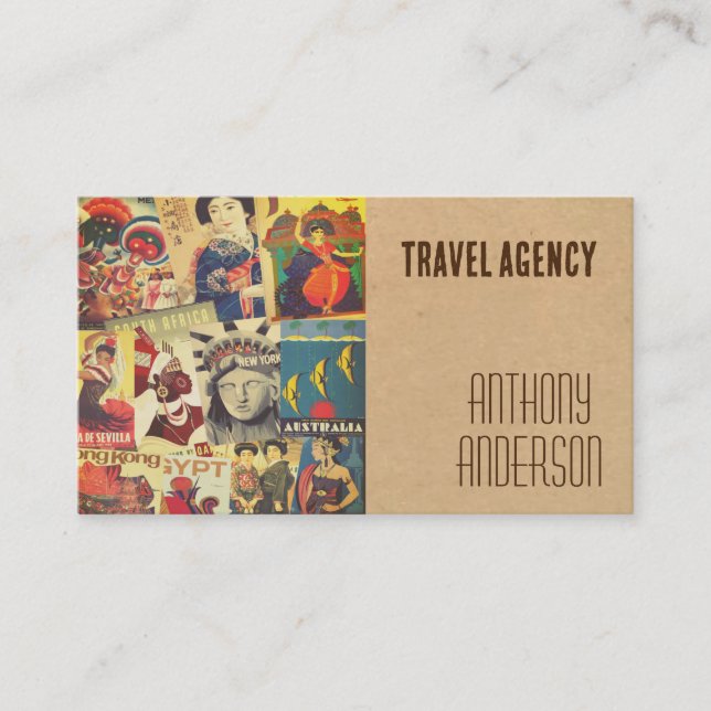 Travel Agency Business Card (Front)