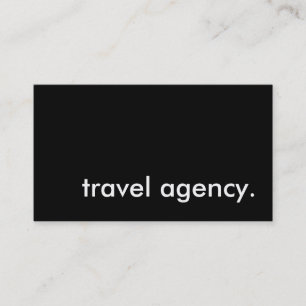 travel agency. business card