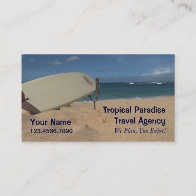 Travel Agency Business Card (Front)