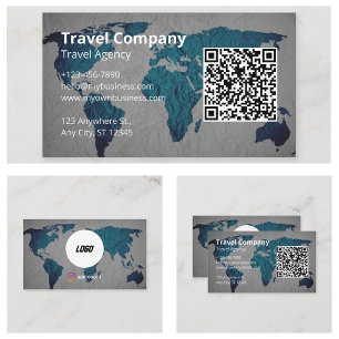 Travel Agency Company Business Card