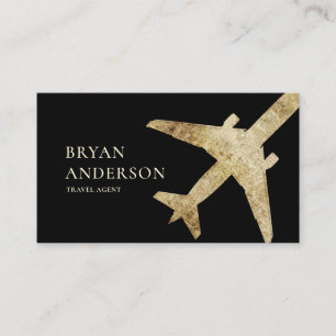 Travel Agent Aeroplane Business Card