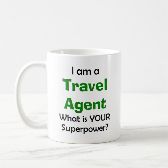 travel agent coffee mug (Left)