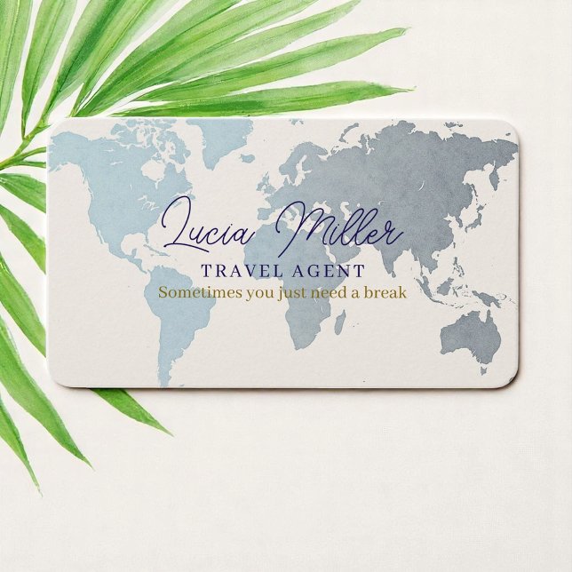 Travel Agent Company or Individual Business Card (Creator Uploaded)