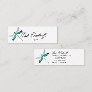 Travel Agent Consultant Photo Collage  Mini Business Card