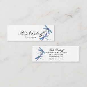 Travel Agent Consultant Photo Collage  Mini Business Card