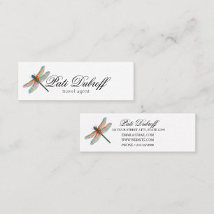 Travel Agent Consultant Photo Collage  Mini Business Card