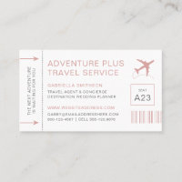 Travel Agent Destination Planner Ticket Style