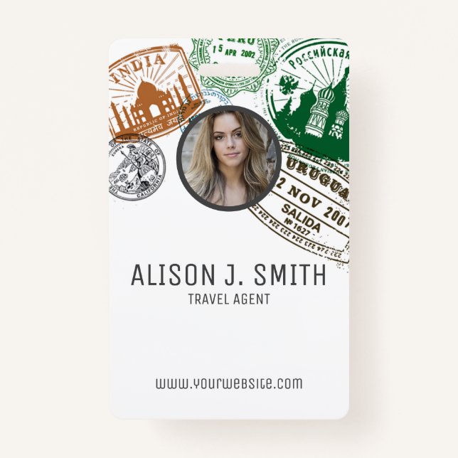 Travel Agent ID Badge (Front)