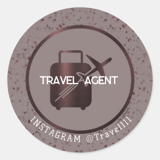 Travel Agent Sticker (Front)