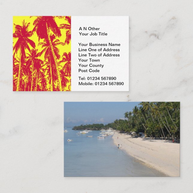Travel Agents Business Card (Front/Back)
