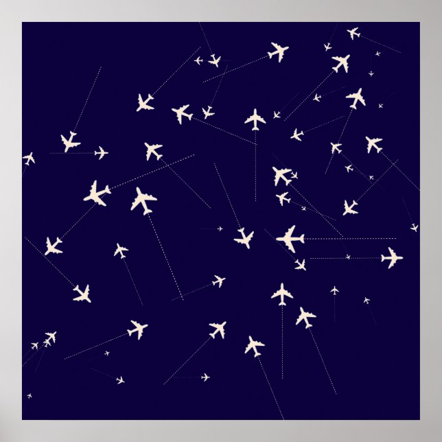 travel airline routes poster (Front)