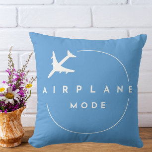 Travel Airplane Mode Minimalist Modern Aviation  Cushion