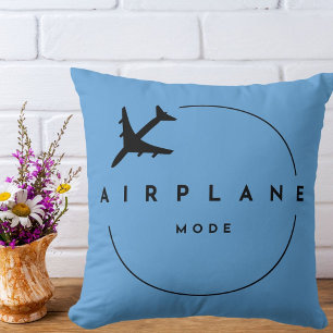 Travel Airplane Mode Minimalist Modern Aviation  Cushion