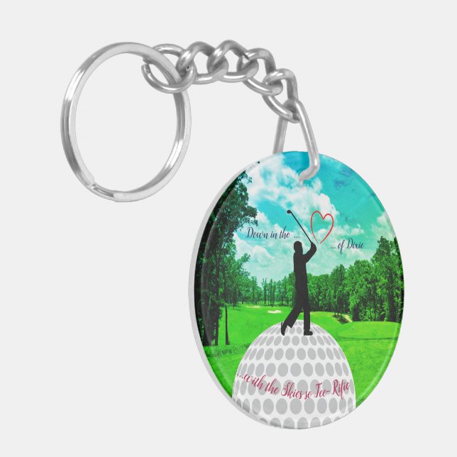 Travel Alabama Golfers Key Ring (Front Left)