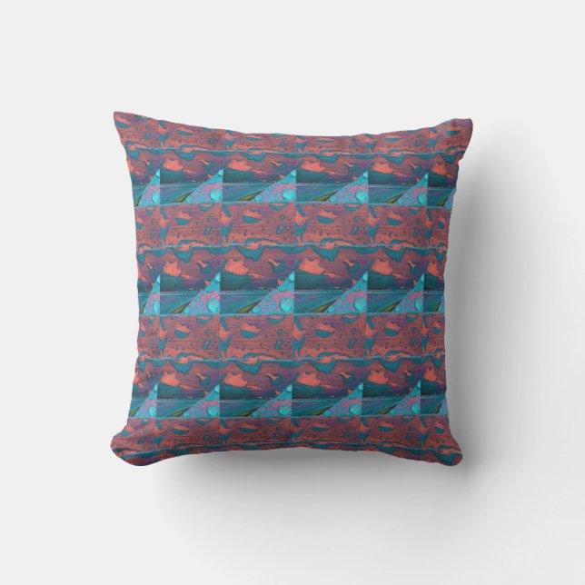 Travel, an Abstract Pattern Cushion (Front)