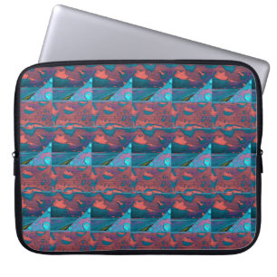 Travel, an Abstract Pattern Laptop Sleeve