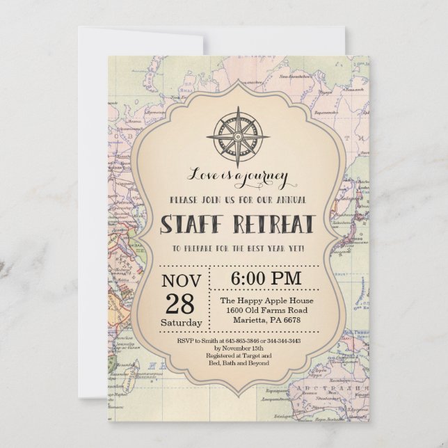 Travel Annual Staff Retreat Invitation (Front)