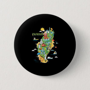 Travel Around Asia Taiwan Taipei Family Vacation S 6 Cm Round Badge