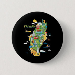 Travel Around Asia Taiwan Taipei Family Vacation S 6 Cm Round Badge
