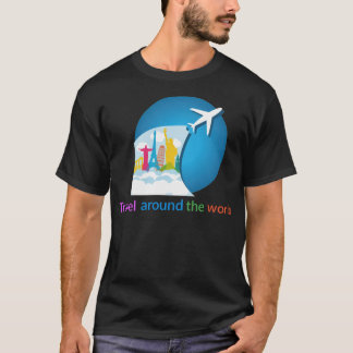 Travel around the eat sleep travel backpacker T-Shirt