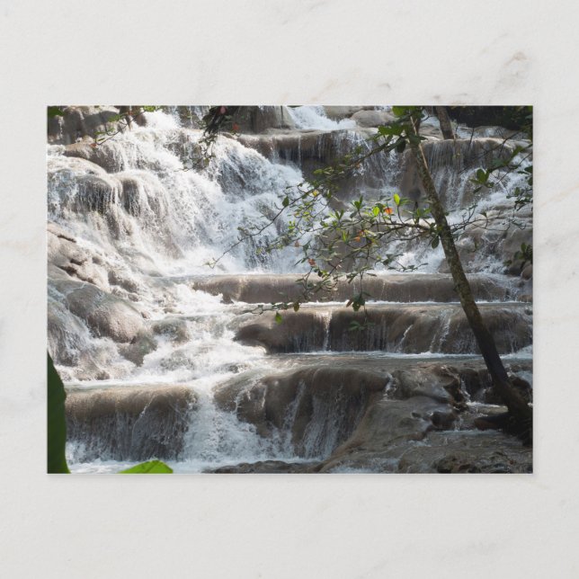 Travel Art Dunns River Falls Jamaica Postcard (Front)