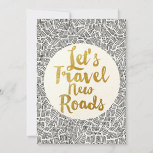 Travel Art Lets Travel New Roads Save The Date