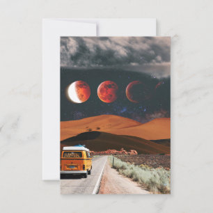 Travel Art Long Travel RSVP Card