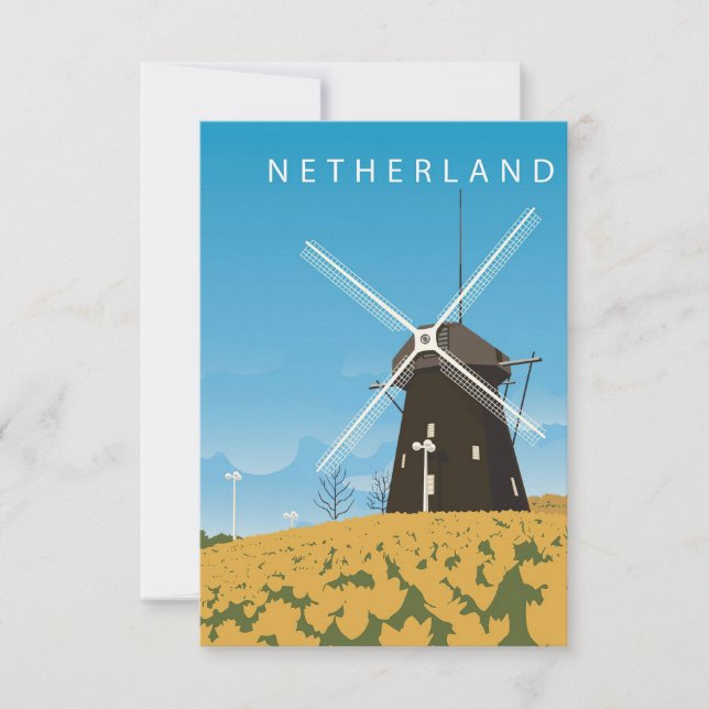 Travel Art Netherland RSVP Card (Front)