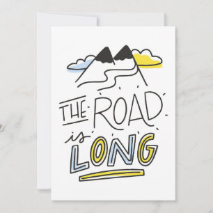 Travel Art The Road Is Long Save The Date
