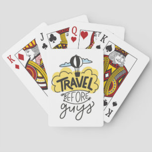 Travel Art Travel Before Guys Playing Cards