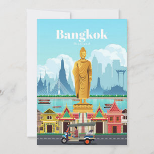 Travel Art Travel To Bangkok Save The Date