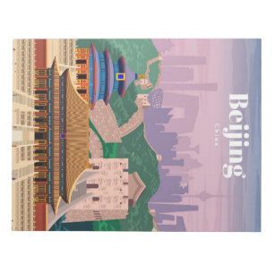Travel Art Travel To Beijing China Notepad
