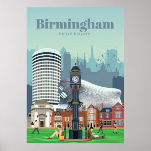 Travel Art Travel To Birmingham Poster
