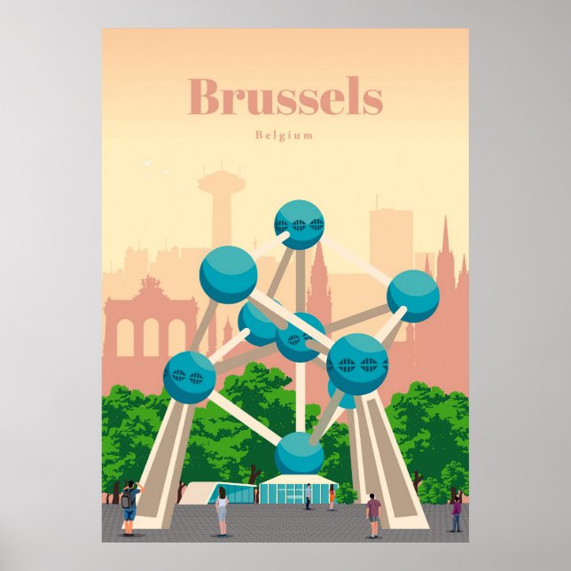 Travel Art Travel To Brussels Poster (Front)