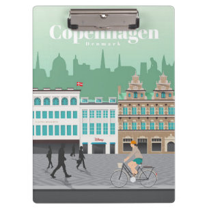 Travel Art Travel To Copenhagen Clipboard