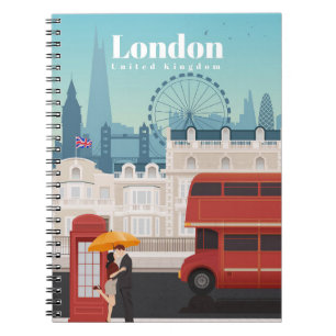 Travel Art Travel To London England Notebook