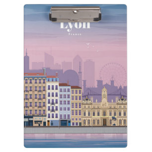 Travel Art Travel To Lyon France Clipboard