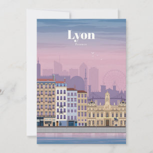 Travel Art Travel To Lyon France Invitation