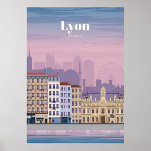 Travel Art Travel To Lyon France Poster