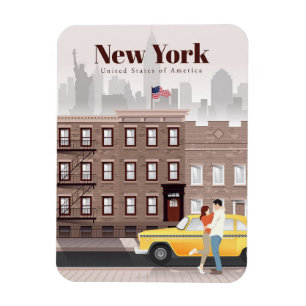 Travel Art Travel To New York City Magnet