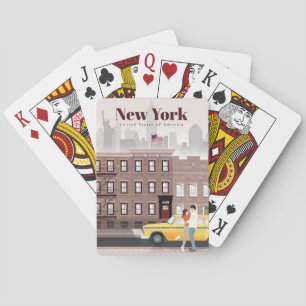 Travel Art Travel To New York City Playing Cards