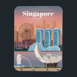 Travel Art Travel To Singapore Magnet<br><div class="desc">Travel Art Travel To Singapore</div>