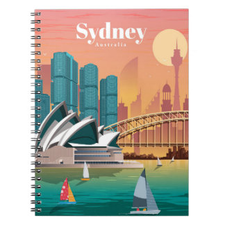 Travel Art Travel To Sydney Australia Notebook