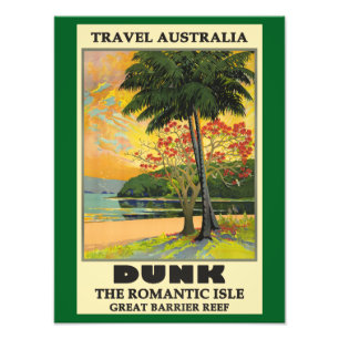 Travel Australia, Dunk, Photo Print