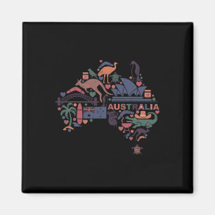 Travel Australia Map Sydney Australian Vacation So Magnet
