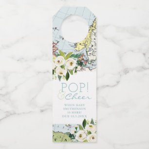 Travel Baby Shower Pop Cheer Bottle Favour Tag