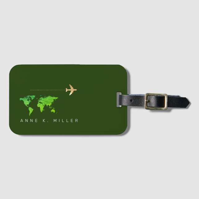 Travel baggage identifier luggage tag (Front Horizontal)