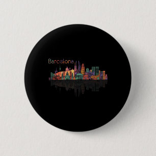 Travel Barcelona Spain Europe Spanish Family Vacat 6 Cm Round Badge